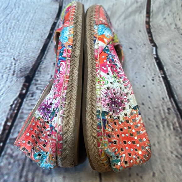 Gianni Bini Multi-Colored Slip-On Flats Size 8 Excellent Condition - Picture 8 of 9